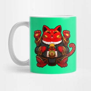 Cute Neko Maneki  T-Shirt 4 Mug